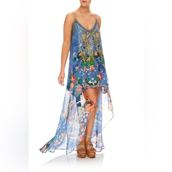 Camilla flared mini skill embellished sheer overlay dress- size s worn once !!! - Picture 2 of 13
